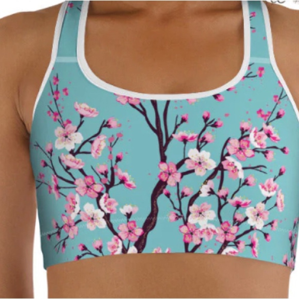 Fierce Pulse Cherry Blossom leggings and SportsBra NWOT.